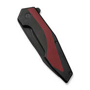 Civivi Hypersonic Black Stonewashed 14C28N/Black, Burgundy G10 C22011-3 - KNIFESTOCK