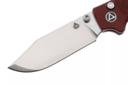 QSP Knife Kali, Button lock, 14C28N stonewashed, Dark red G10 QS159-A1 - KNIFESTOCK