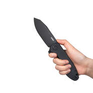 KUBEY Master Chief Folding Knife, AUS-10 Blade, Black G10 Handle KU358F - KNIFESTOCK