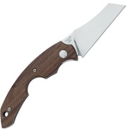 Fox Virtus Folding Pocket Knife Stainless Steel Becut Satin Blade, American Walnut Wood Handle - KNIFESTOCK