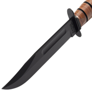 KA-BAR USMC Fixed Blade Knife Leather Sheath, straight edge 1217 - KNIFESTOCK