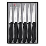 Victorinox Swiss Classic Steak Knife 11cm, 6-pcs. Set 6.7233.6G  - KNIFESTOCK