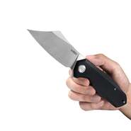 KUBEY Echo Nest Liner Lock Flipper Knife Black G10 Handle KU329A - KNIFESTOCK