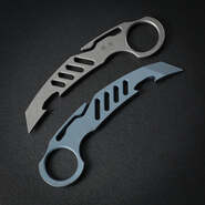 Petrified Fish PFT01 Karatool Stonewashed 6AL4V Titanium  PFT01W - KNIFESTOCK