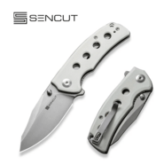 Sencut Excalis White G10 Handle Satin Finished 9Cr18MoV BladeLiner Lock S23068- - KNIFESTOCK