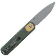Vosteed Corgi 14C28N Stonewash Green Micarta CG3SVM3 - KNIFESTOCK