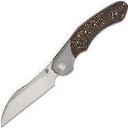 Kansept Cosmos Stonewashed CPM 20CV Titanium + Copper Carbon Fiber K1059A1 - KNIFESTOCK