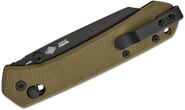 MKM YIPPER – MAGNACUT BLACK COAT.bld - OD GREEN G10 hdl, CROSS BAR LOCK MK YP-GODB - KNIFESTOCK