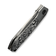 WE Knife Brr15 Gray Titanium Handle With Aluminum Foil Carbon Fiber InlayStonewashed Bohler M390 - KNIFESTOCK