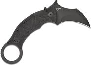 Fox Knives Doug Marcaida Tribal K Folding Karambit, N690 TOP SHIELD BLADE,G10 BLACK HANDLE FX-802 - KNIFESTOCK