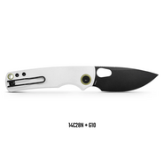 Vosteed Porcupine 14C28N Stonewash Blanc G10 A2606 - KNIFESTOCK