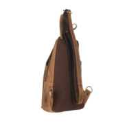 GreenBurry Crossbody Bag Leder 20x40cm &quot;Vintage&quot; antikbraun - KNIFESTOCK
