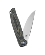 Bestech ASCOT D2, Satin, Interlayer with Carbon Fiber and G10 BG19B - KNIFESTOCK