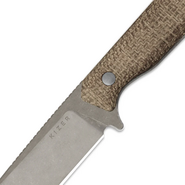 Kizer Begleiter Fix 3V Burlap Micarta 1045MD1 - KNIFESTOCK