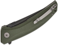 Petrified Fish PFP05 Deepsea Black Stonewash K110 Green Micarta PFP05GRMDW - KNIFESTOCK
