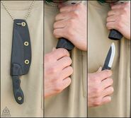 TOPS KNIVES Mini Scandi Couteau Vert/Noir G-10 MSK-GB - KNIFESTOCK