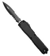Microtech ULTRATECH GEN III ZPB D/E BLACK PART SERRATE TACTICAL 1122-2T - KNIFESTOCK