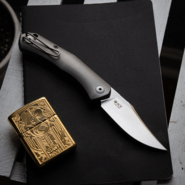 Giant Mouse ACE Jutland Slipjoint - Titanium GM-JUTLAND-SJ-TI - KNIFESTOCK