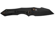 WE High-Fin XL Gavko Knives Titanium Handle Black Stonewashed CPM 20CV Framelock WE24010-1 - KNIFESTOCK