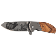 CJH One-Hand Knife, Olive Wood - KNIFESTOCK