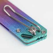 Vosteed Parallel S35VN Stonewash,Iridescent Crackle Titanium - KNIFESTOCK