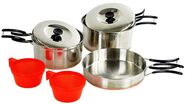 Mil-Tec SET DE CUISSON 2 PERSONNES acier inoxydable 14647000 - KNIFESTOCK