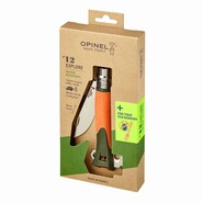 OPINEL VRI N°12 Inox Explore orange 10 cm w/ Tick Remover 002489 - KNIFESTOCK