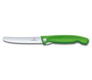 VICTORINOX 6.7836.F4B SWISS CLASSIC cuțit de închidere pentru roșii 11cm verde  - KNIFESTOCK