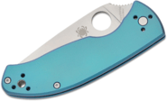 Spyderco C122TIBLP TENACIOUS BLUE TI PLAINEDGE - KNIFESTOCK