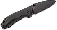Petrified Fish PFP04 Havrog Black Stonewash K110 Black Micarta PFP04DMDW - KNIFESTOCK