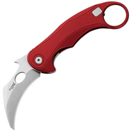 LionSteel L.E.One Mid - Stone Washed M390 Red Aluminum Handle - KNIFESTOCK