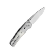 QPS Vault 14C28N, 2-ton finish stonewash - satin,,Handtag: Anodiserad aluminium bo - KNIFESTOCK