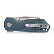 Vosteed Hedgehog S35VN Satin &amp; Aluminium Brossé Bleu A1306 - KNIFESTOCK