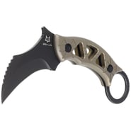 Fox Knives Doug Marcaida Tribal K Fixed Blade Karambit M390 Titanium Bronze Handle FX-803 TiPVD - KNIFESTOCK