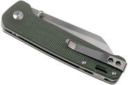 QSP Knife Penguin, Satin D2 Blade, Green Micarta Handle QS130-C - KNIFESTOCK