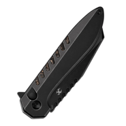 Kansept Kosame Blackwash 154CM Blackwash Titanium with Copper Carbon Fiber Inlay - KNIFESTOCK