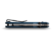 Vosteed Vombat M390 Stonewash Aluminum Steel Blue A4108 - KNIFESTOCK