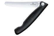 Victorinox Nôž na ovocie a  zeleninu, 11cm, skladací,  zubkovaný, čierny 6.7833.F - KNIFESTOCK