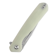 KANSEPT Qilin Flipper Jade G10, Stonewashed 154CM T1047T5 - KNIFESTOCK