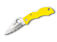 Spyderco Ladybug 3 Salt Lightweight Yellow H1 Lyls3 - KNIFESTOCK