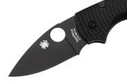 Spyderco Lil Native Black Lightweight Black Blade Reveal 14 C230PBBK - KNIFESTOCK