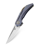 Bestech VIGIL M390, Satin, Titanium, Blue BT2201B - KNIFESTOCK