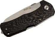 Lionsteel Solid LockBack Carbon Fiber handle Sleipner SATIN, IKBS TM1 CS - KNIFESTOCK