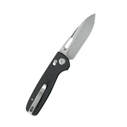 KUBEY Bluff Sandblasted Sandvik 14C28N Blade Black G10 Crossbar lock KU248F - KNIFESTOCK