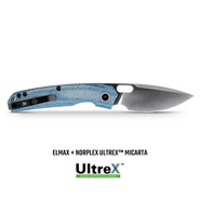 Vosteed Psyop Elmax Satin Blue Norplex UltreX™ Micarta A2214 - KNIFESTOCK