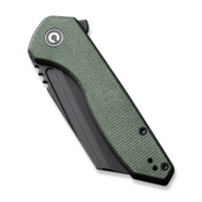 CIVIVI ExOne Green Canvas Micarta HandleBlack Stonewashed Nitro-V BladeLiner L - KNIFESTOCK