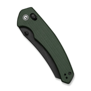 Civivi Sixgill Green Canvas Micarta HandleBlack Stonewashed Nitro-V BladeCrossbar Lock - KNIFESTOCK