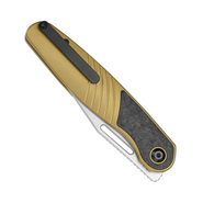 Kizer Raze S45VN, Kőmosott + Lapos Kefe, Titán &amp; CF Ki3720A3 - KNIFESTOCK