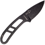 ESEE Knives Candiru Black CAN-B neck knife with black sheath + belt clip - KNIFESTOCK