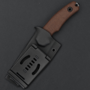 Kunwu STIFFY D. Brown Micarta, VANADIS 4 DLC - KNIFESTOCK